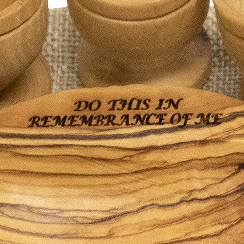 Olive Wood Communion Set - Engraved – Holyland Marketplace