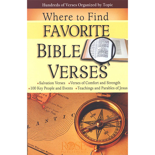 Where to Find Favorite Bible Verses - Pamphlet