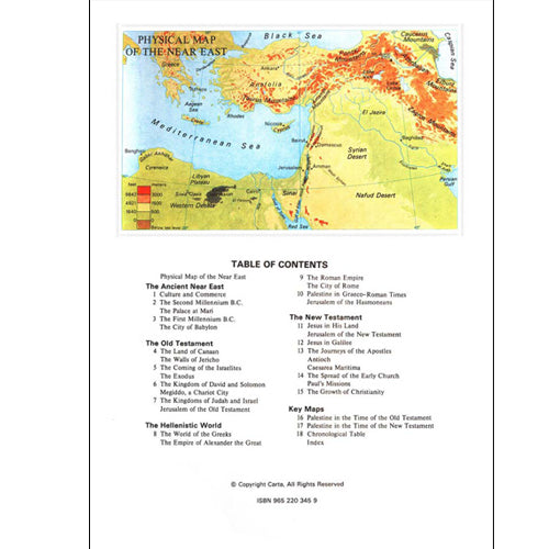 Atlas of Biblical Jerusalem from Carta