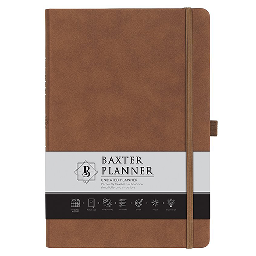 Faux Leather Undated Planner (Various Colors)