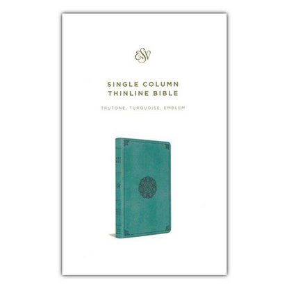 ESV Single-Column Thinline Bible - Turquoise