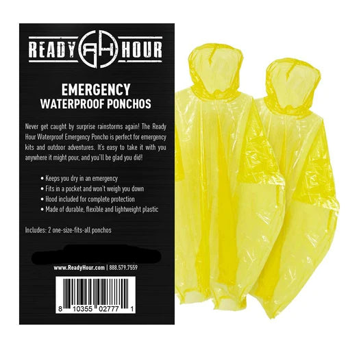 Ready Hour Emergency Waterproof Ponchos