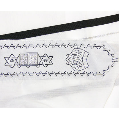 Prayer Shawl (28") Classic Black/Silver