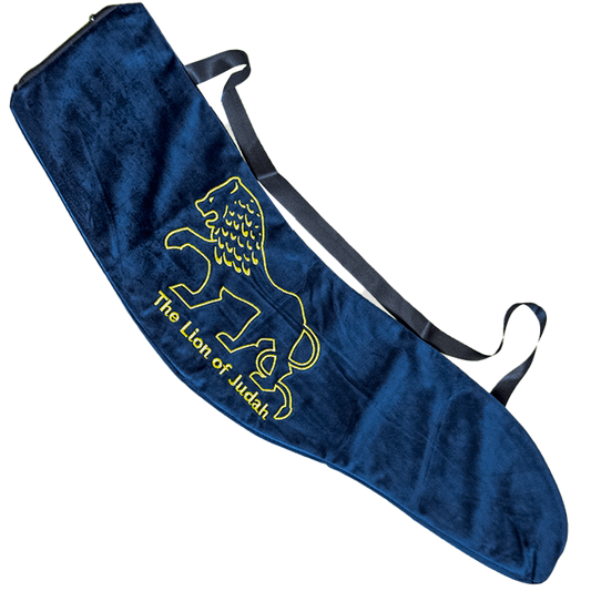 33" Lion of Judah Shofar Bag - Blue