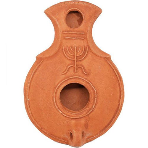 Clay Oil Lamp Replica Set - Jesus Period